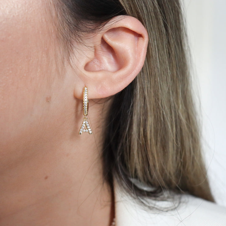Gabriella Letter Earrings